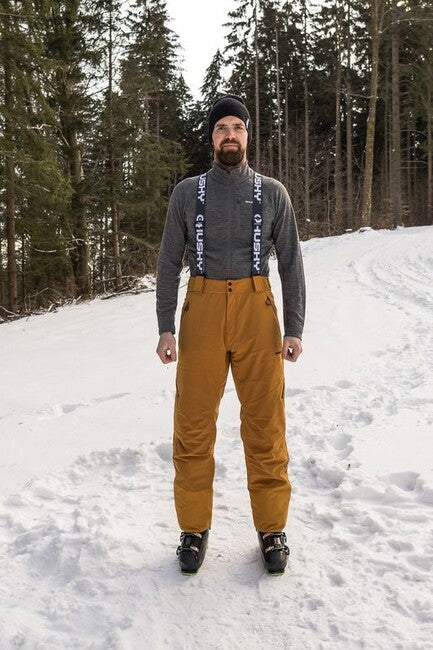 HUSKY Mitaly Men's Ski Pants, Mustard