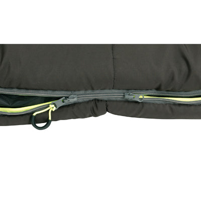 Outwell Contour Supreme Sleeping Bag, Coffee, Left Zip