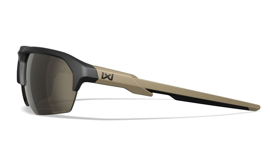 Wiley X Γυαλιά Ηλίου Jakl Captivate Tungsten Mirror, Matte Black/Tan