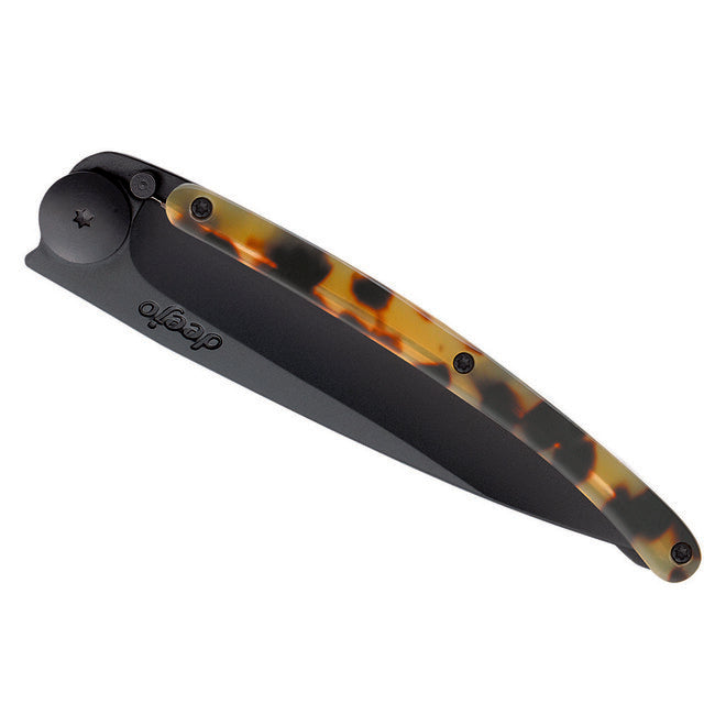Deejo Turtle Folding Knife, Turtle Shell Blank