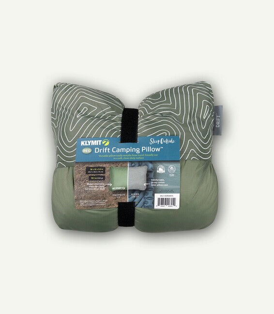 Klymit Drift Car Camp Regular Pillow, Green