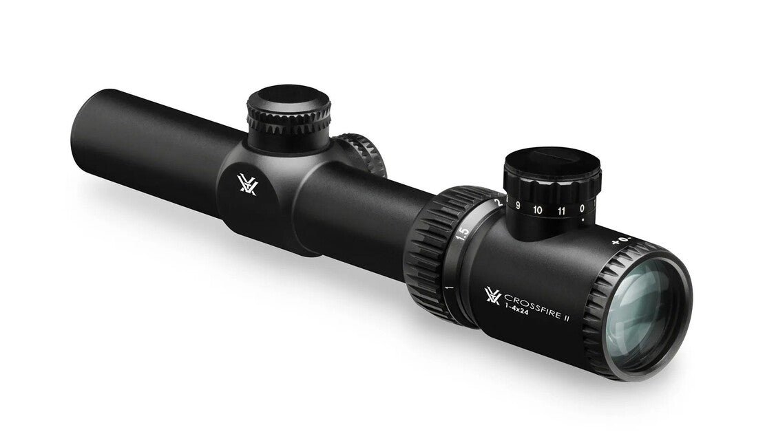 Vortex Optics Crossfire II 1-4x24 Rifle Scope, V-Brite, MOA