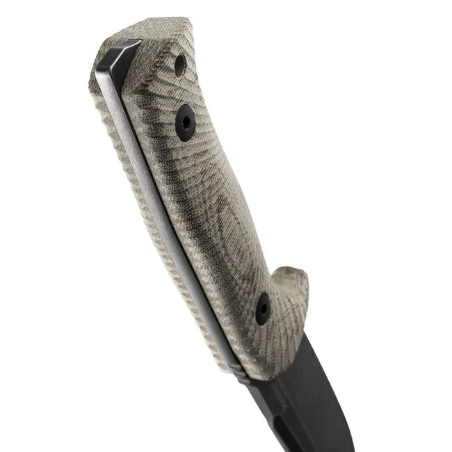 Lionsteel T5B CVG Medium Fixed Blade Knife, Green Canvas Micarta