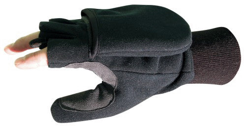 Front-open Gloves, Black