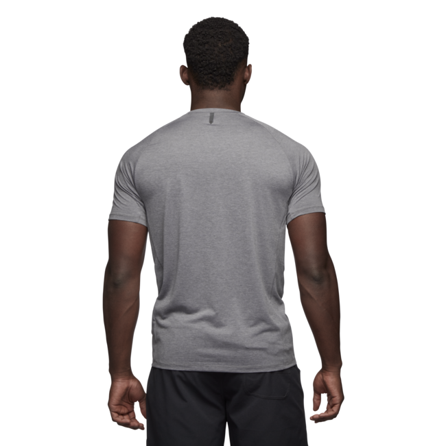 Black Diamond Lightwire Tech Men's Short Sleeve T-Shirt, Steel Grey