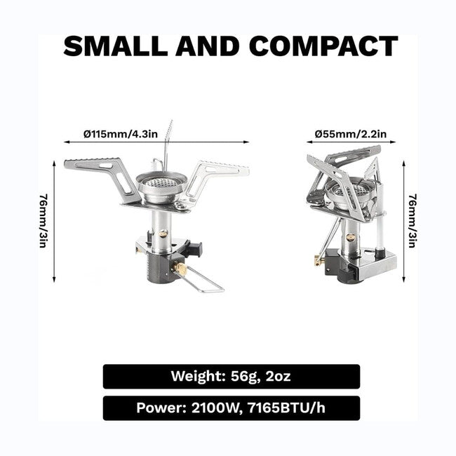 Fire Maple Torch Gas Folding Stove, Stainless Steel