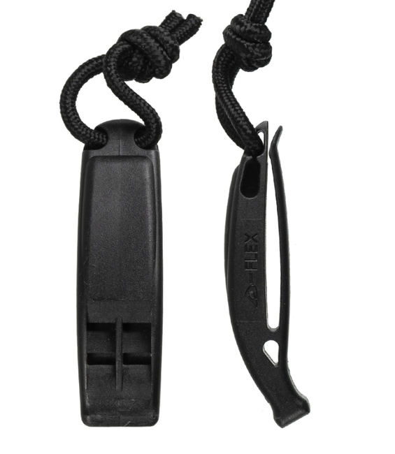 Mil-Tec MOLLE Tactical Whistle, Black
