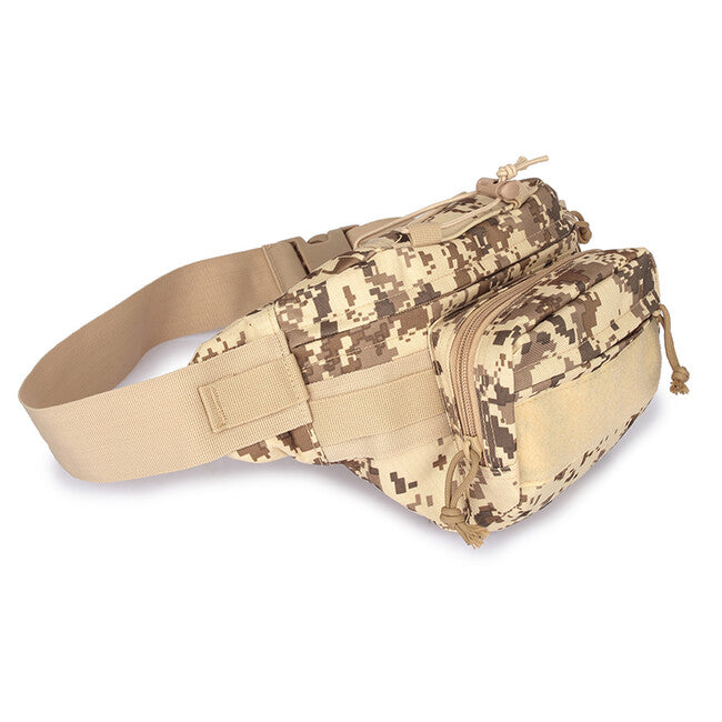 Dragowa Tactical Waterproof Tactical Waist Bag, Desert Digital