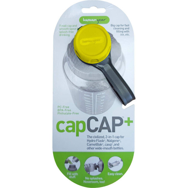 Humangear capCAP+ Bottle Cap 5.3 cm, Yellow