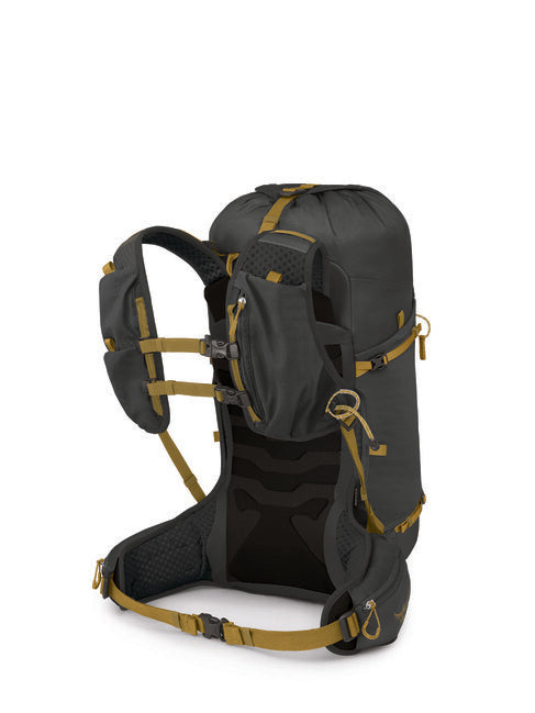 OSPREY turistický batoh TALON VELOCITY 30, dark charcoal/tumbleweed yellw