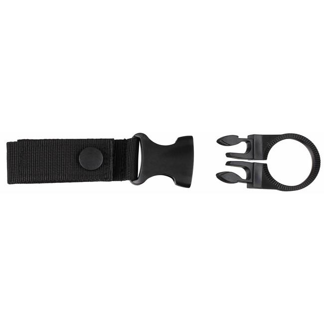 MFH Molle Plastic Bottle Holder, Black