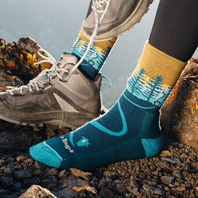 Darn Tough Northwoods Micro Crew Socks, Medium Weight Cushion, Dark Teal