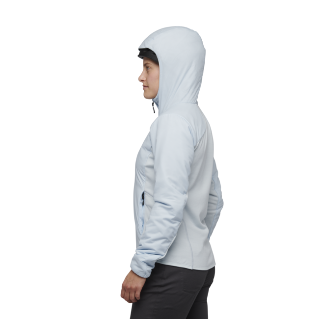 Black Diamond First Light Hybrid Women's Hoodie, Belay Blue