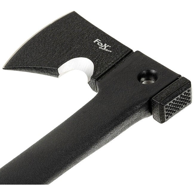 Fox Outdoor Survival Axe with Sheath, Nylon Handle, Black