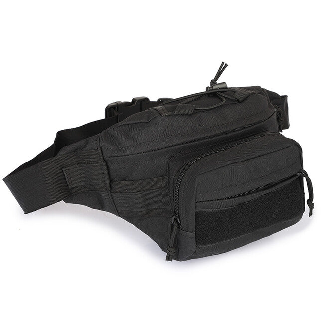 Dragowa Tactical Waterproof Tactical Hip Bag, Black
