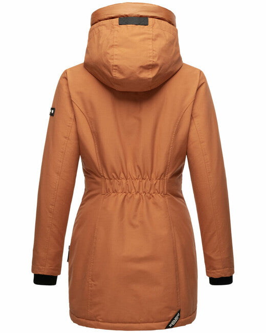 Navahoo Women's Winter Jacket with Hood Blizzardstorm, Cinnamon