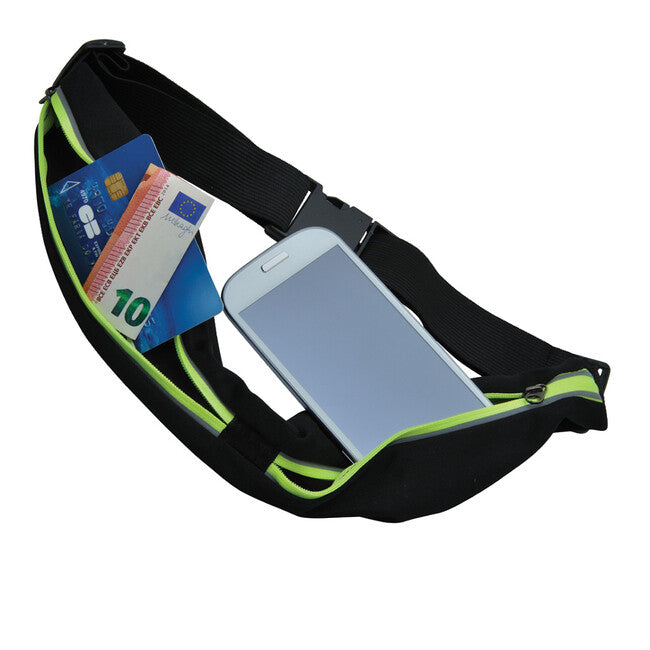 Baladeo TRA066 Performance Running Belt, Black-Yellow