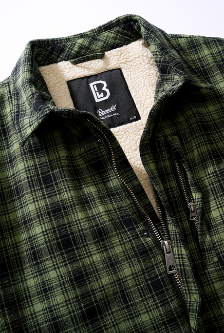 Brandit Classic Sherpa Jacket, Olive-Black