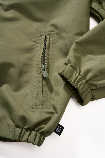Brandit Summer Frontzip Windbreaker Jacket, Olive