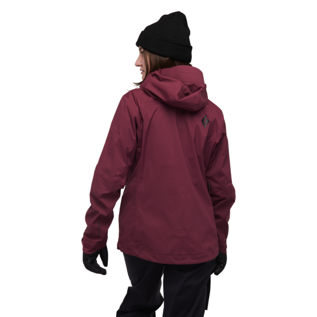 Black Diamond Women's Recon Lt Stretch Shell Ski Jacket, Blackberry