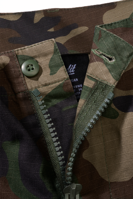 Brandit Kids BDU Ripstop Shorts, Woodland