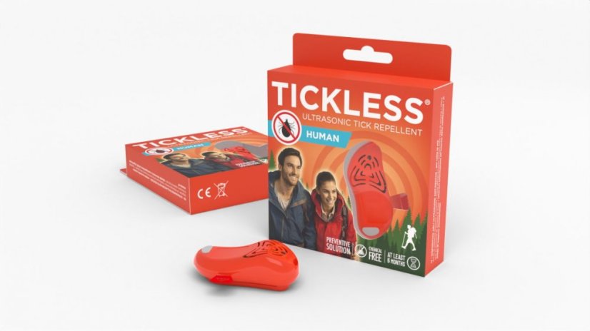 Tickless Ultrasonic Tick Repellent Human, Orange