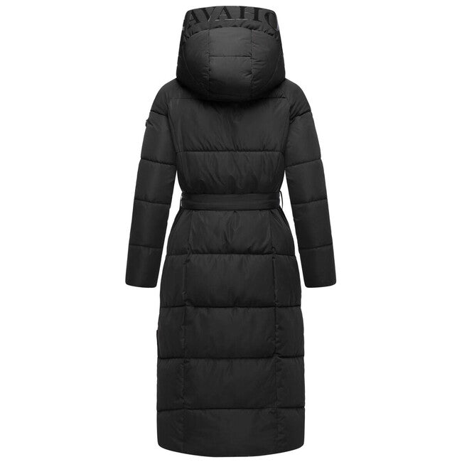 Navahoo Women's Long Winter Jacket EISBLICK, Black