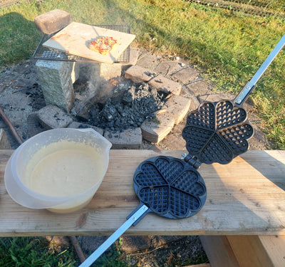 Origin Outdoors Cast Iron Waffle Maker