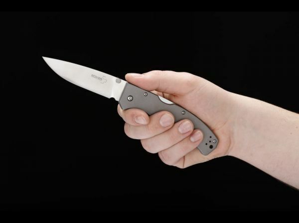Boker Titan Drop Pocket Knife, 9.3 cm, Titanium