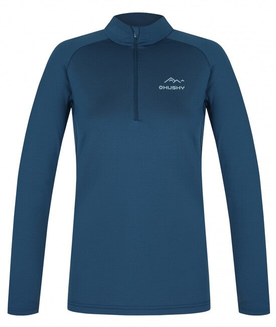 Husky Women's Thermal Zip Shirt Tromi Zip L, Blue