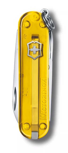 Victorinox Classic SD Pocket Knife, Transparent Yellow
