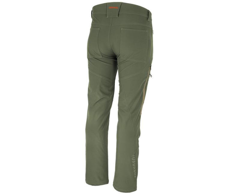 BENNON Force Softshell Pants, Green/Tan