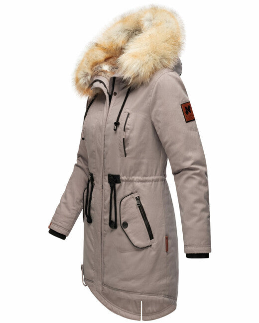 Navahoo Women's Winter Jacket Bombii with Fur