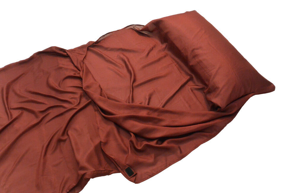 Origin Outdoors Silk Rectangular Sleeping Bag Liner, Burgundy