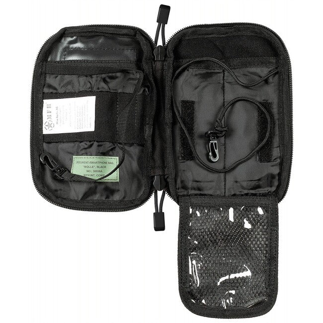 MFH Document/Smartphone Pouch MOLLE, Black