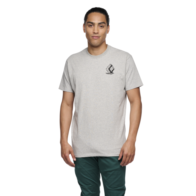 Black Diamond Boulder Men's T-Shirt, Nickel Heather