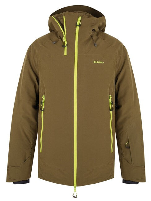 HUSKY Gambola Men's Ski Jacket, Dark Khaki