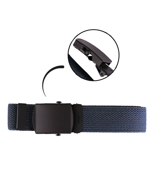 Mil-Tec US Belt with Black Buckle, Navy Blue