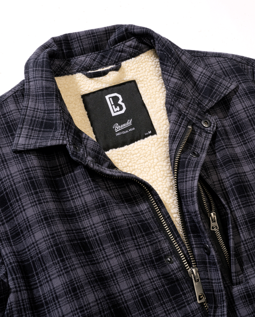 Brandit Classic Sherpa Jacket, Anthracite-Black