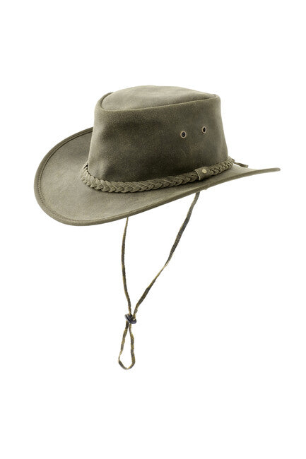 Origin Outdoors Pincher Leather Hat, Olive