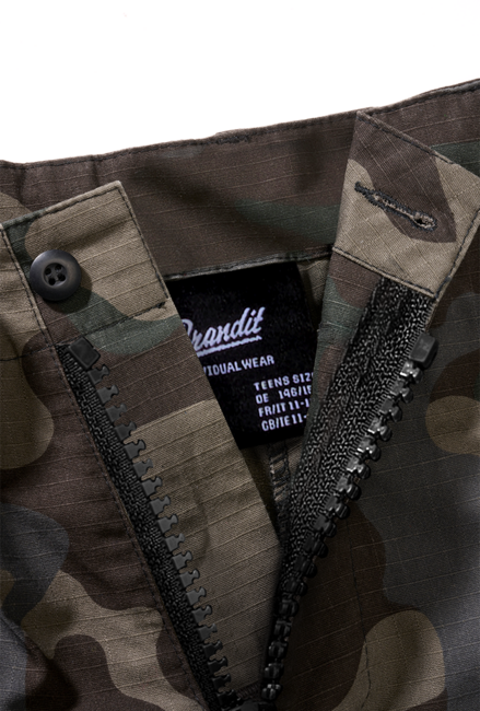 Brandit BDU Ripstop Shorts, Dark Camo