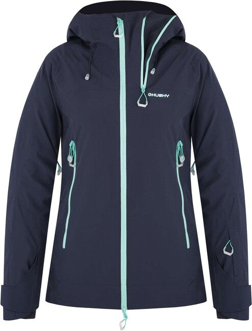 HUSKY Women's Ski Jacket Gambola L, Black/Navy Blue