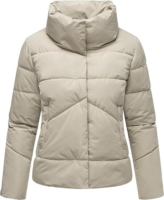 Marikoo Women's Short Winter Jacket Jalliaa, Pebble Grey