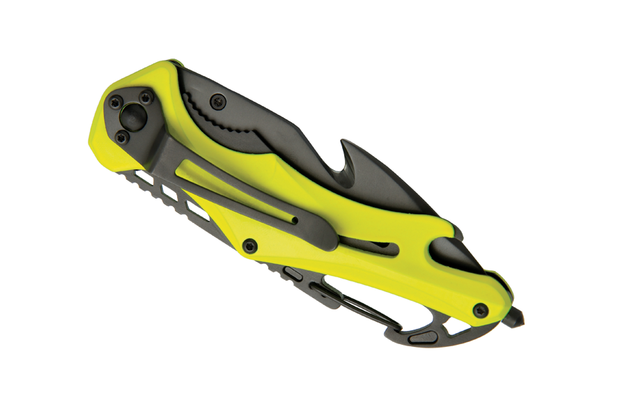 Baladeo ECO201 Emergency Rescue Knife, Reflective Yellow