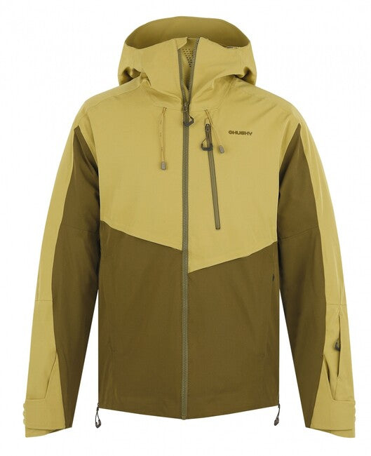 HUSKY Mistral Men's Ski Jacket, Khaki/Dark Khaki