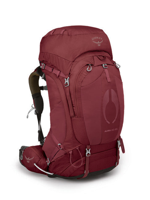 Osprey Aura AG 65 Backpack, Berry Sorbet Red