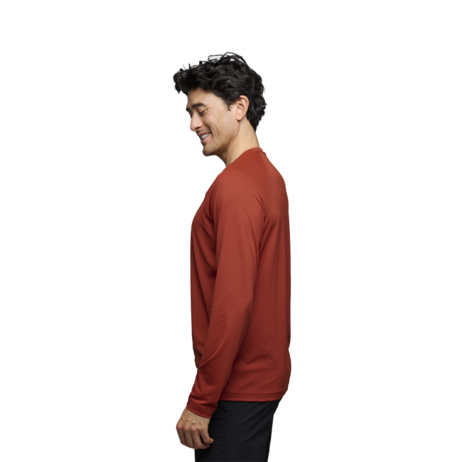 Black Diamond Alpenglow Crew Long Sleeve T-Shirt Men's, Burnt Sienna