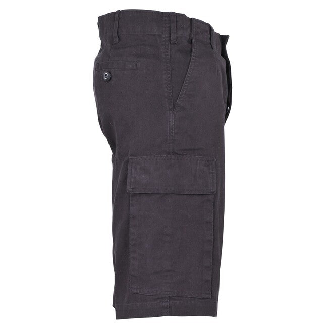 MFH BW Bermuda Shorts, Black-Stonewashed