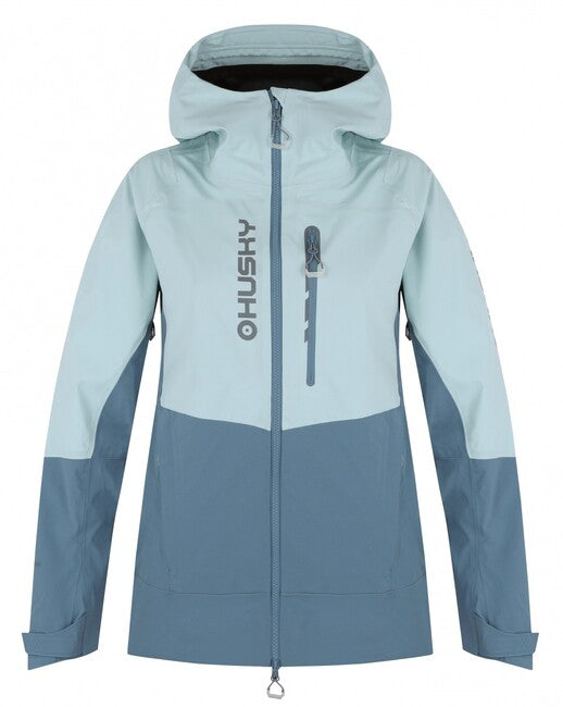 HUSKY Women's Hardshell Jacket Nicco, Mint/Turquoise
