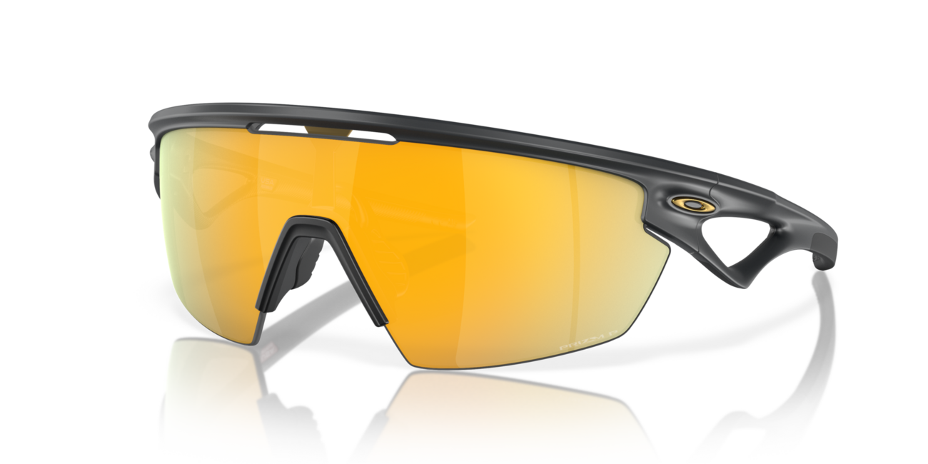 Oakley SPHAERA Sunglasses 36, Matte Carbon Frame, Prizm 24K Polarized Lenses